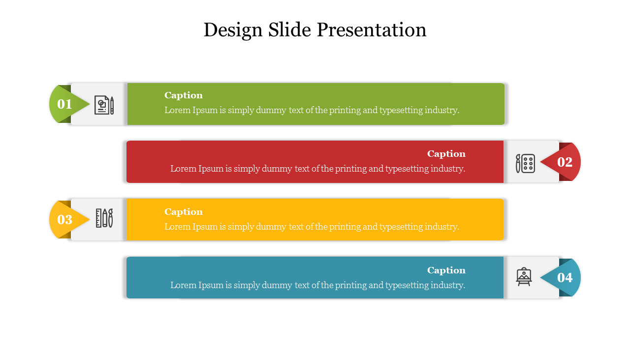 Creative Design Slide Presentation PPT Template Slide